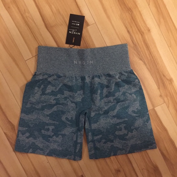 NVGTN camo shorts in Teal blue - Picture 3 of 3